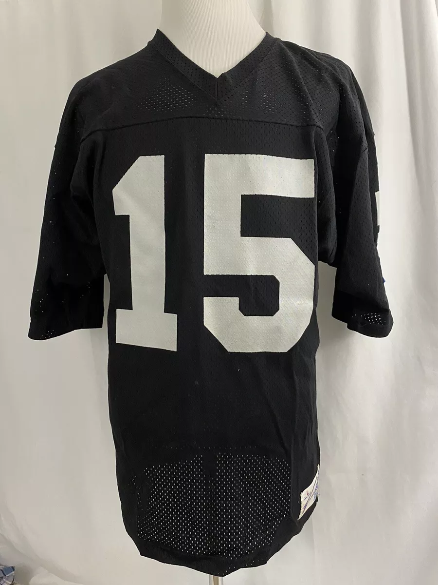 Las Vegas Oakland Raiders Champion #15 Vintage Large L Jersey Nfl Black