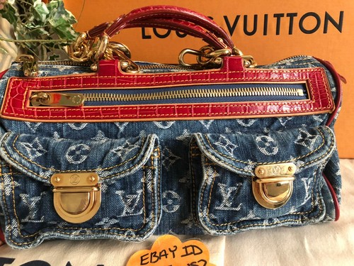 LOUIS VUITTON DENIM NEO SPEEDY EXOTIC 