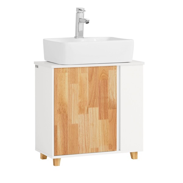 Sobuy Waschbeckenunterschrank Waschtisch Badschrank Unterschrank BZR75-W-image