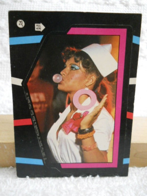 #20 Wendi Richter 1985 O-Pee-Chee WWF Wrestling Star Sticker Unused Condition