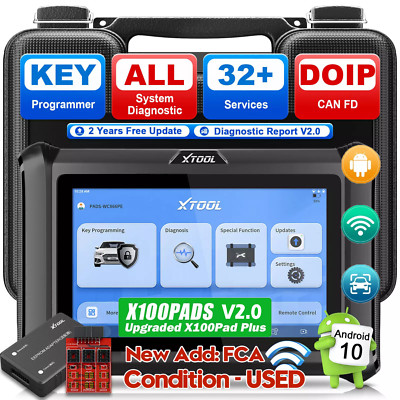 XTOOL X100 PAD S V2.0 KFZ OBD2 Diagnosegerät IMMO Key Programming ECU Coding FCA