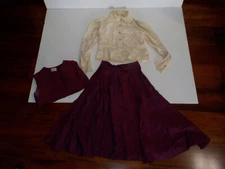 Vintage Moh Long Imperial Hotel Japan Embroidered Silk Skirt Shirt Vest Childs?