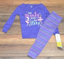 2 Piece Carter's Snug Fit Pajamas Sleepwear Set 18 Months Ballerina Ballet