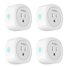 Smart Plug Wi-Fi WP one Compatible with Amazon Alexa,Google Home,Pack of 4 used