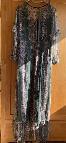 Roberto Cavalli Sheer Silk Dress UK Size 10-11 IT44 - Picture 4 of 6