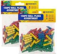 300 x Wall Plug Plugs Assorted Size Mixed DIY Pack 5/6/7/8mm Rawl Plugs