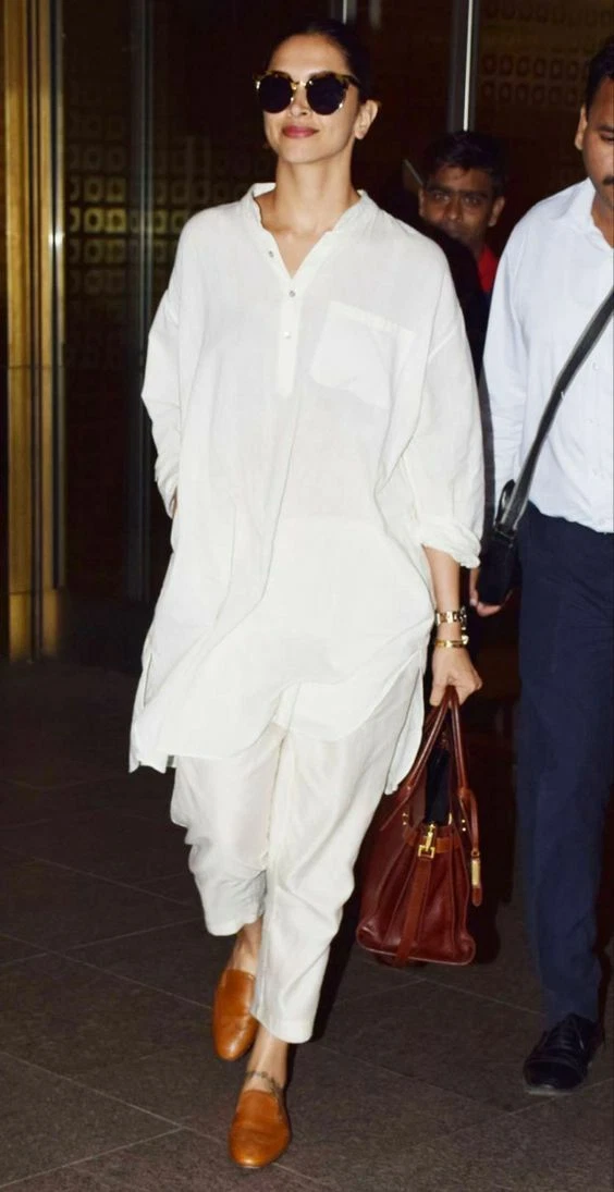 White kurta pajama girl new arrivals