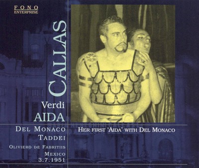 CALLAS-MEXICO 1951-VERDI-AIDA-DEL MONACO/DOMINGUEZ NEW CD