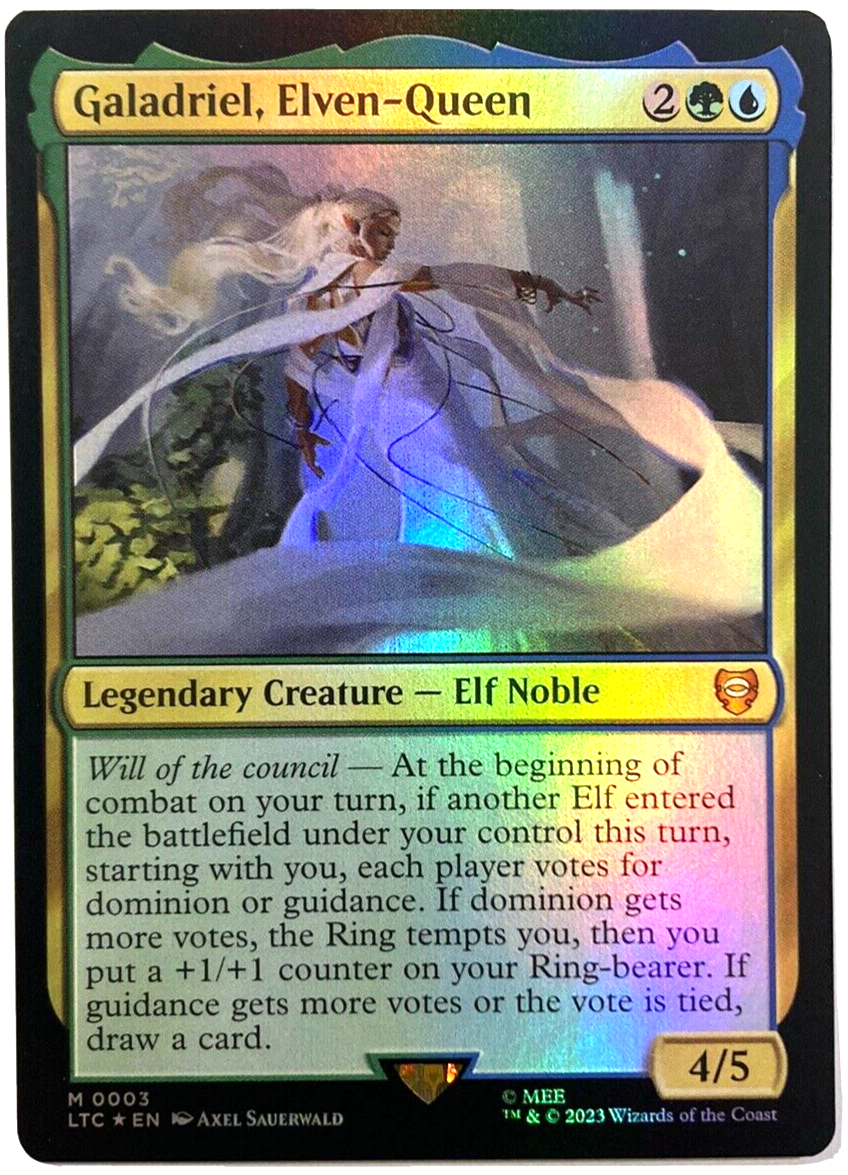MTG Galadriel, Elven-Queen *FOIL* Lord of the Rings Commander 0003