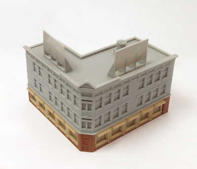 Outland Models 2-stöckiger City Shop Typ B – 3D-Druck-Bausatz Maßstab HO 1:87