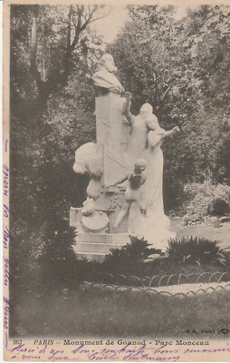 CPA PARIS MONUMENT DE GOUNOD PARC MONCEAU