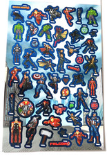 vianille - 49  MINI Stickers Marvel Avengers - taille de la planche  23 x 15 cm