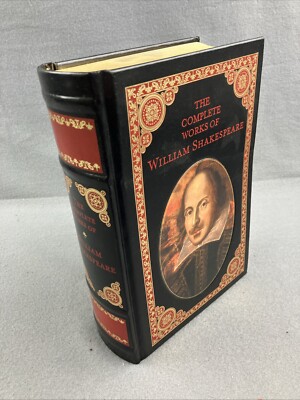 THE COMPLETE WORKS OF WILLIAM SHAKESPEARE Barnes & Noble Leatherbound Black