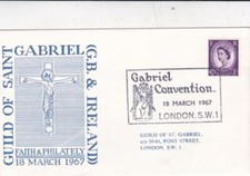 GB 1967 Guild of St Gabriel Convention FDC London SW1 Special cancel typed VGC