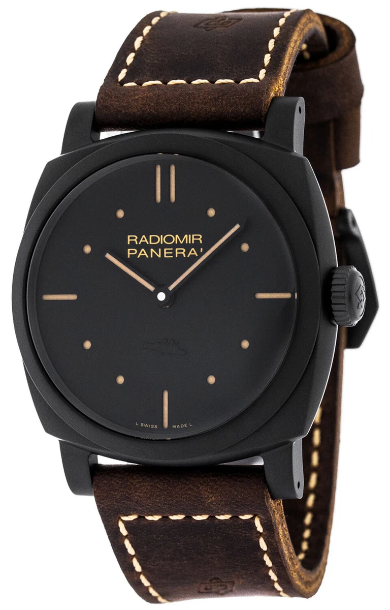 Panerai Radiomir 1940 3 Days Ceramica 48MM Leather Men Watch PAM00577