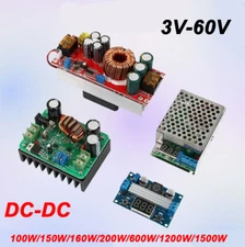 DC-DC Adjustable Boost Converter, Step Up Power Supply Voltage Regulator 3V~60V
