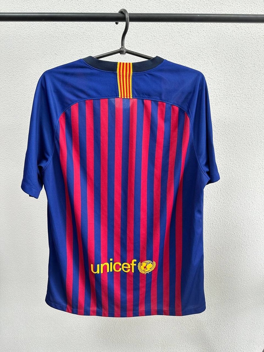 Fc Barcelona 2018-2019 Home Football Jersey Nike Shirt size L