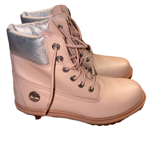 Timberland Womens Heritage 6 Inch Pink Boots Sz 9 Waterproof Emblem Classic Y2K