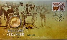 Australia PNC - 2019 ANDA Money Expo Melb Welcome Stranger Green Postmark