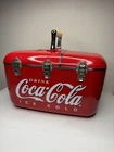 Vintage Coca-Cola Collectable Cooler with Radio + CD Player Works Great