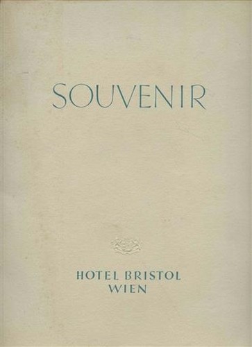 Hotel Bristol Wien Souvenir Folder 9 Josef Stastny Graphics of Vienna Austria