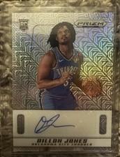 2024-25 Prizm Deca Basketball Dillon Jones Rookie Mojo Auto #21/25 Thunder