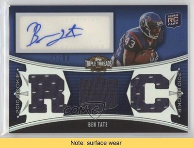 2010 Topps Triple Threads 71/99 Ben Tate (RC) #116 Rookie RC READ f0v
