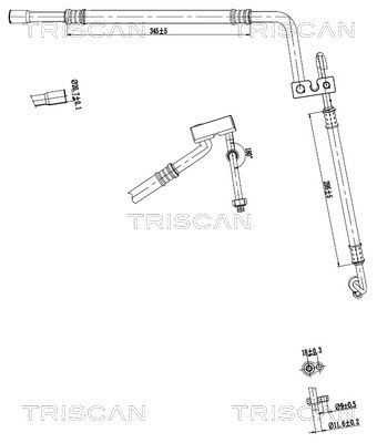 Conduite clim TRISCAN 9010 16072 pour réparer la climatisation en panne FORD