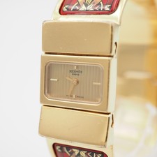 HERMES PARIS LOQUET L01.201 Bracciale Oro Smalto Quarzo [Buono] 112031