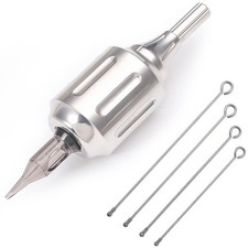 Cartridge Tattoo Grips-CNC 316L Stainless Steel Heavy Adjustable 32mm