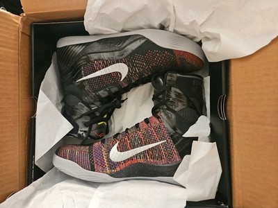 NEW Kobe 9 Elite Protro 'Masterpiece' Black Rainbow FZ7335-001 Sz
