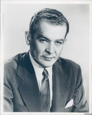 1956 Charles Collingwood Cbs Announcer Roses Telecast Parade Vintage Photo 8x10