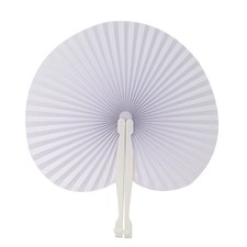 Honbay 12PCS Folding Handheld Paper Fans Birthday Wedding Party Round Shaped