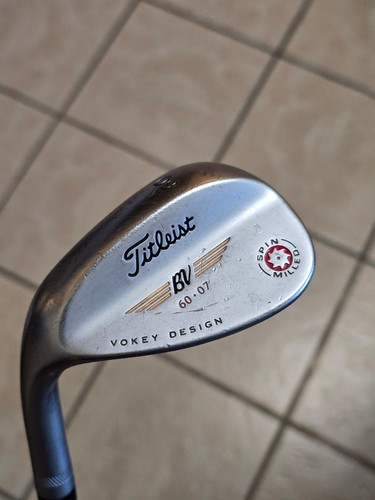 Cale Lob (wedge) Titleist Vokey Design 60° BV 60-07 - Droitier, Acier, 35 Pouces, Occasion Bon état