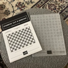 Stampin Up Embossing Folder Gingham
