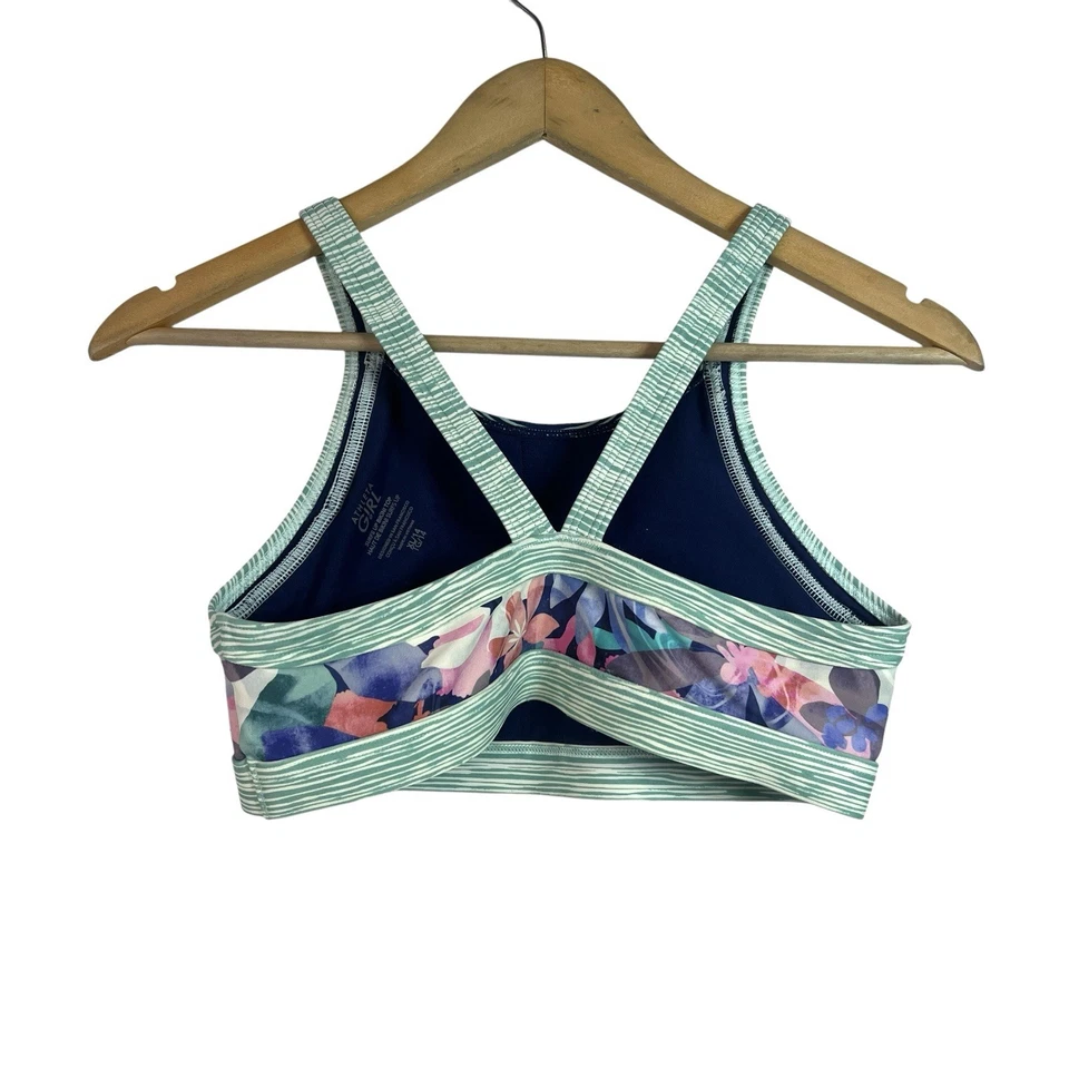 Top de bikini Athleta Girl Surfs UP Lara floral playa vacaciones talla XL (14) Foto 2 de 4