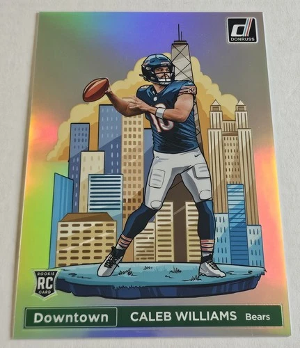 2024 Donruss - Caleb Williams Downtown Prizm #21 RC Oversized Chicago Bears