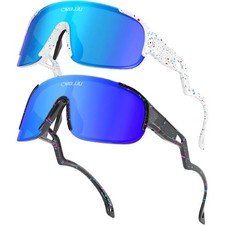 x2 Kids Sunglasses Sports Glasses for Boys Girls 6-14, Cycling, Baseball Youth