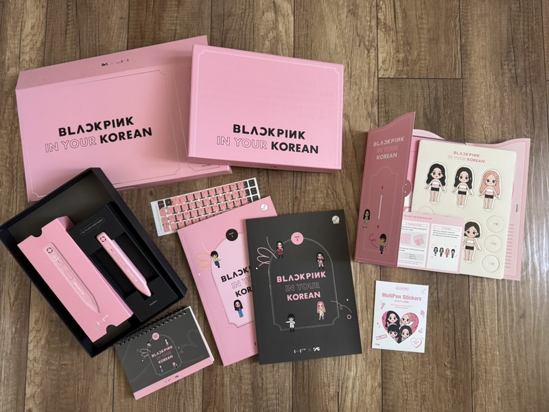Learn Korean with BLACKPINK in Your Korean - MotiPen + Book + Fan Merchandise