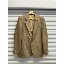 Yves Saint Laurent Rive Gauche Vintage Tan Blazer Coat Made in France Small