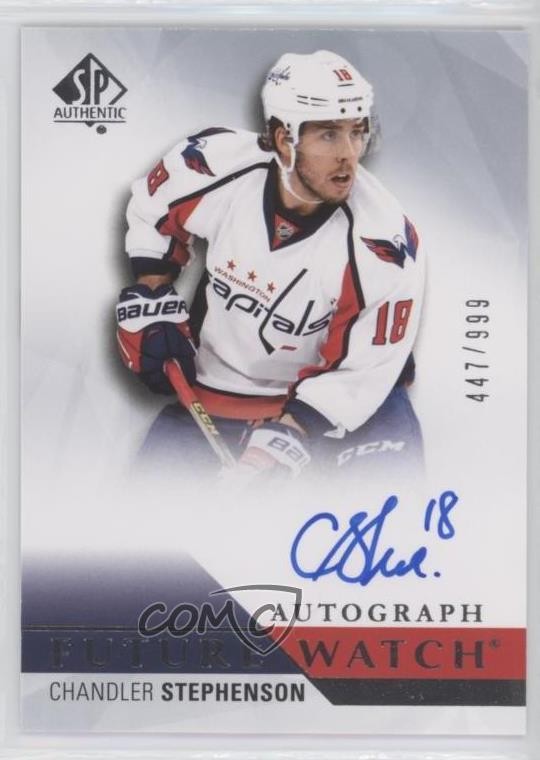 2015-16 SP Authentic Future Watch 447/999 Chandler Stephenson #240 Auto 06bn
