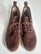Women's UGGS Neumel Unlined Maroon Suede Ballistic Chukka Boots M1095676 Size 5