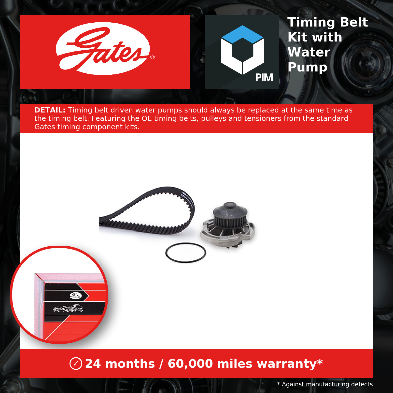 GATES-OE KP15311 Water Pump & Timing Belt Kit for SEAT,VW - Image 11