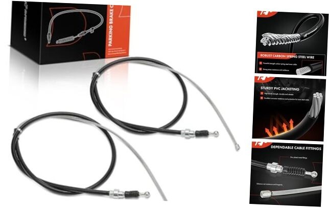 Rear Driver and Passenger Side Parking Brake Cable Rear Left and Right