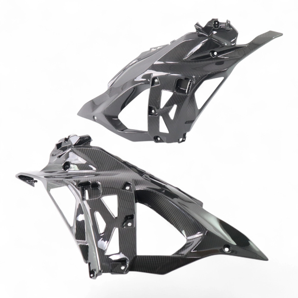 Flanc de carénage bas carbone Kawasaki ZX6R 636 2024 protection moto