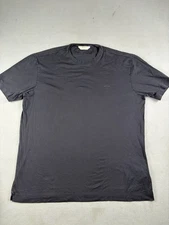Ermenegildo Zegna T Shirt Men’s Size Extra Large Black Short Sleeve Cotton