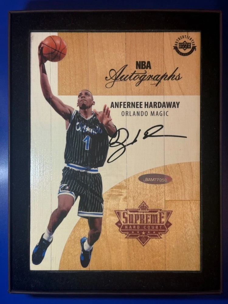 Upper Deck Anfernee Hardaway Basketball Autographed Sports Trading