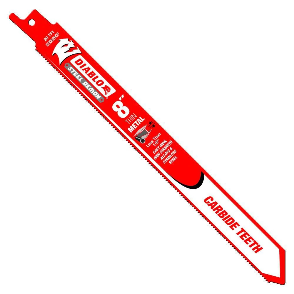 Режущие диски Diablo Tools из 8-дюймовой стали и твердосплава Demon для резки тонкого металла