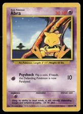 Abra 43/102 Common Base Set Unlimited Pokemon HP