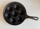 VTG Griswold Pan Skillet #962 / 32 Cast Iron Aebleskiver Egg Poacher Pan Skillet